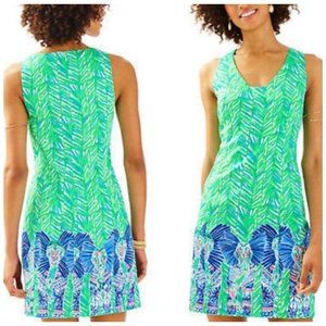 Lilly Pulitzer Tandie Shift Dress in Toucan Green Womens Sz 4